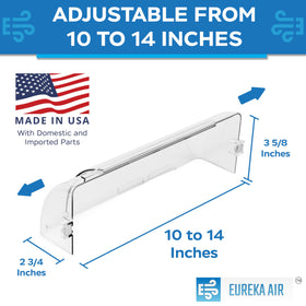Eureka Air vent deflector with magnets and adhesive tabs