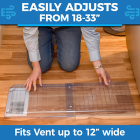 Adjustable length up to 33 inches suits various room layouts.