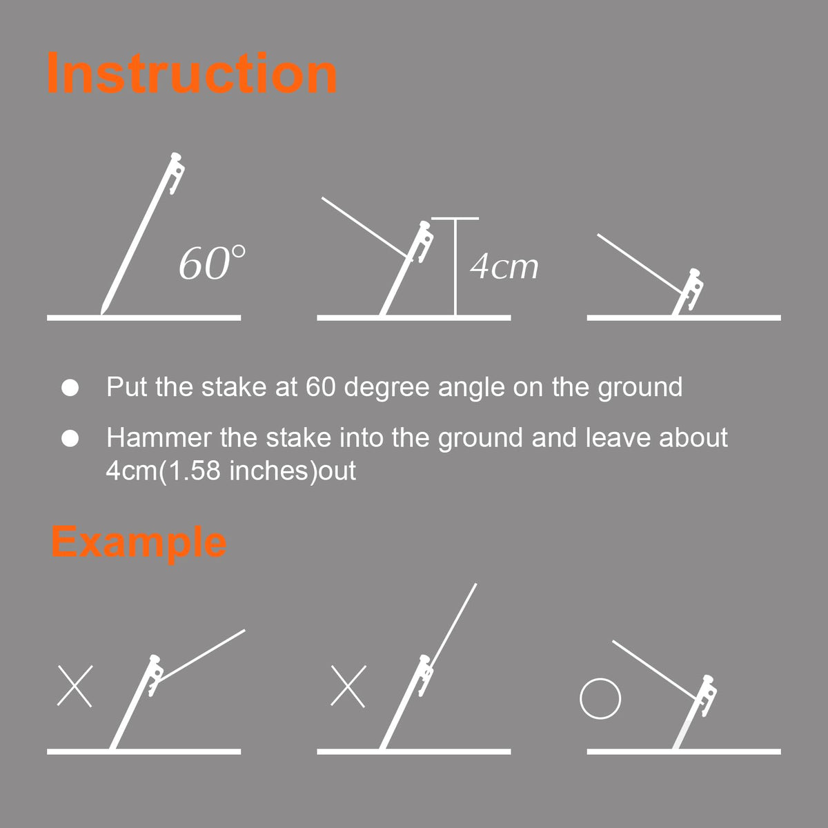 Eurmax easy-pullout stake design simplifies removal from soil