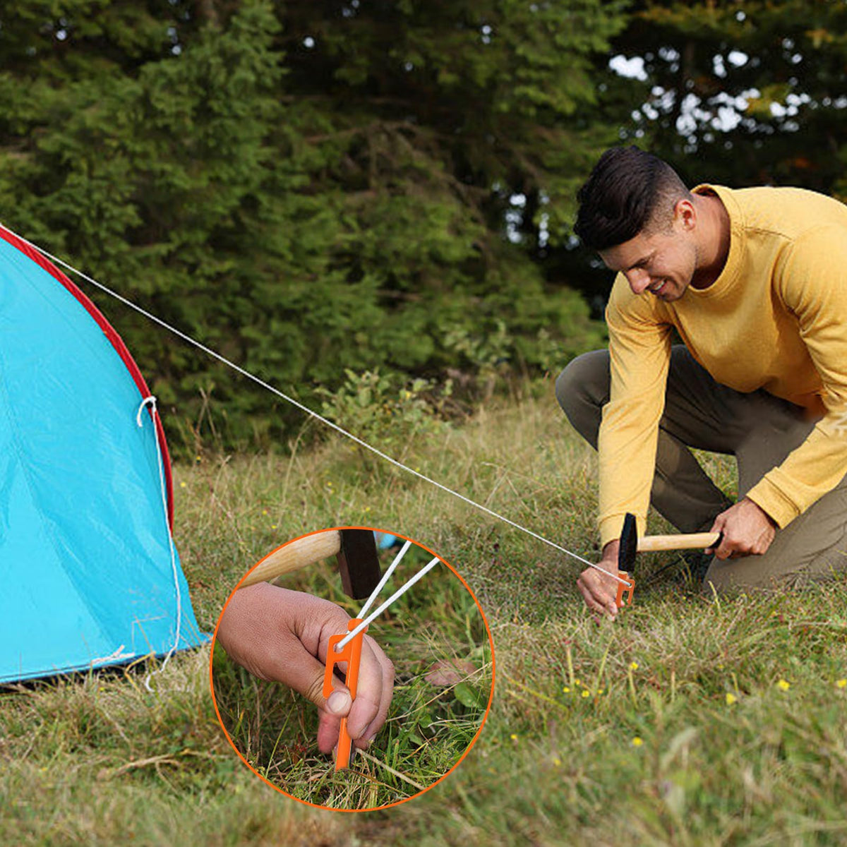 Eurmax stake with 38-diameter highlight for tough ground use