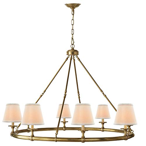 Eurus Home white linen shade blending with daily furnishings