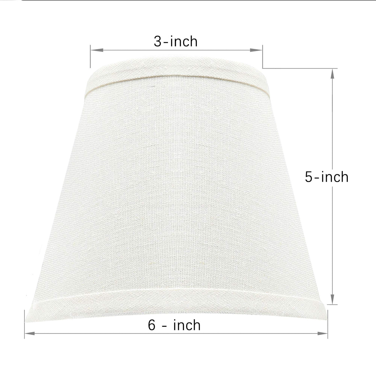 Eurus Home linen drum shade side profile for chandelier upgrade