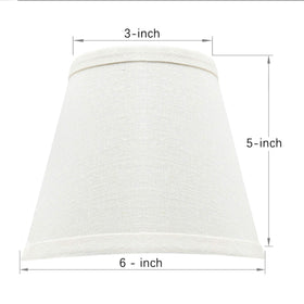 Eurus Home linen drum shade side profile for chandelier upgrade