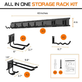 Evalote 9mm steel hooks close-up highlighting heavy tool support.