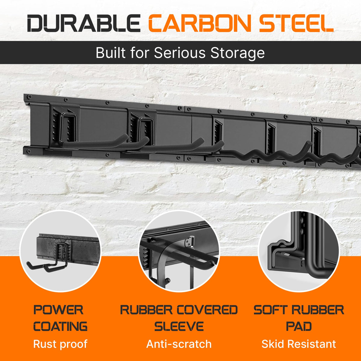 Evalote multi-hook system configuration enables customized tool spacing.