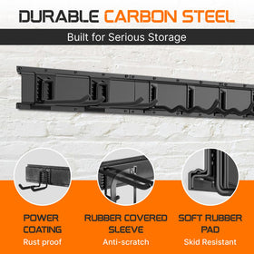 Evalote multi-hook system configuration enables customized tool spacing.