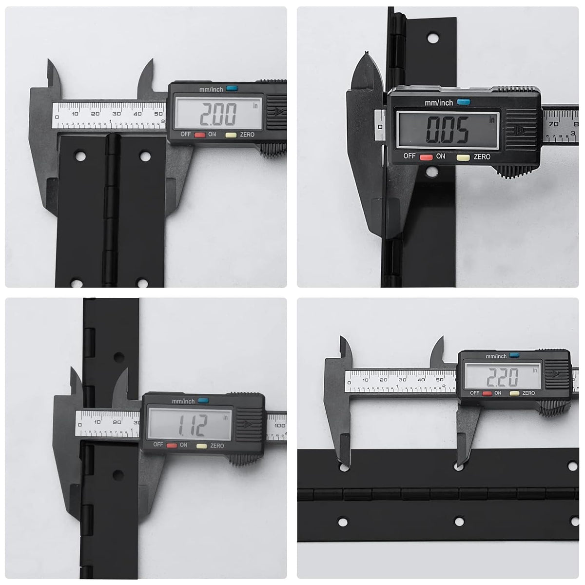 EVANCENT black finish piano hinge adds a sleek look to furniture designs