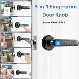 Evanshow door lock keypad lit for quick access in low light.