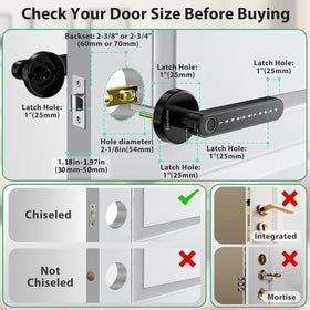 Evanshow door lock with keypad passcode option for keyless entry.