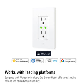Eve Energy Outlet app control enables easy setup and remote management