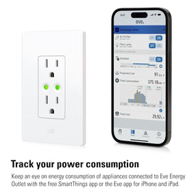 Eve Energy Outlet privacy-first design with local processing and no cloud