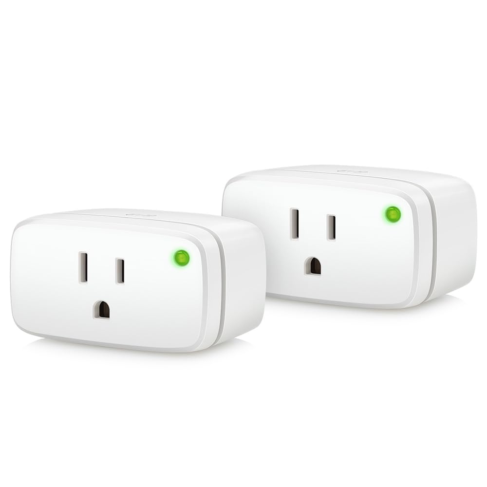 Eve Energy two-pack front view for discreet energy monitoring and control