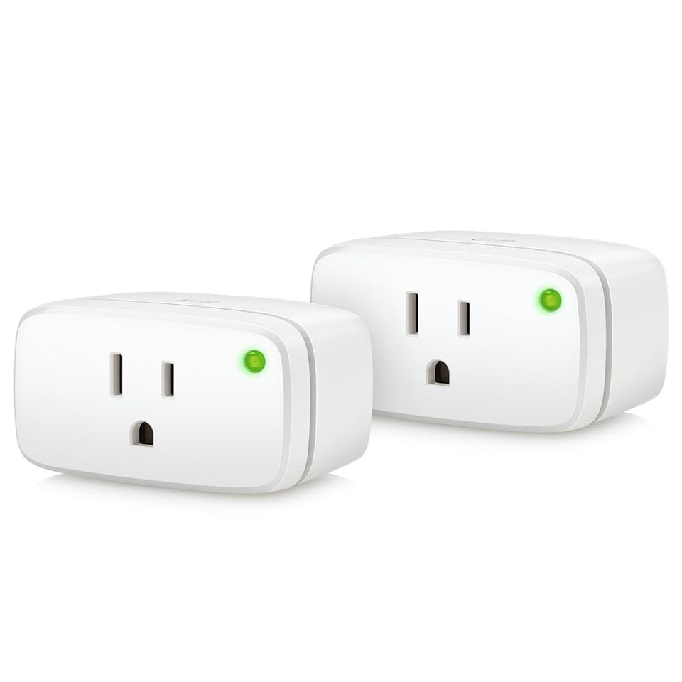 Eve Energy two-pack front view for discreet energy monitoring and control