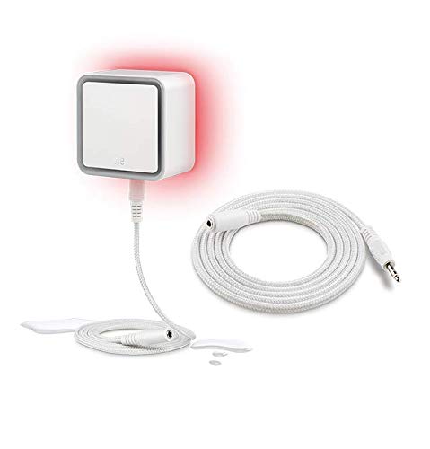 Eve Water Guard setup with extended cable highlighting larger detection area.