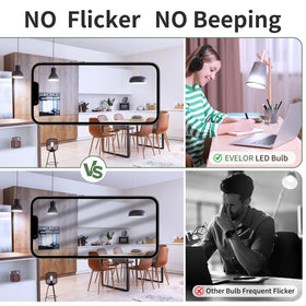 Evelor A19 LED bulb bedroom lighting for calm mornings