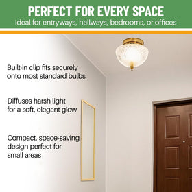 No-tools installation lets you upgrade a bare bulb in seconds