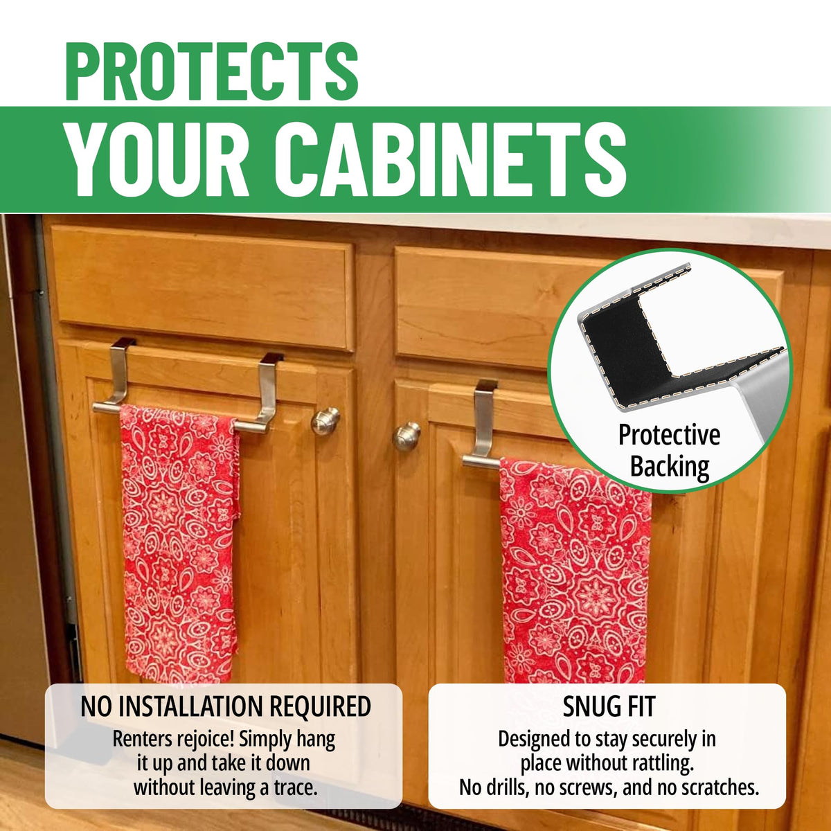 Evelots No Rust design keeps bathroom and kitchen spaces bright and clean.