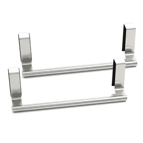 Evelots Towel Hook Bar over cabinet door offers instant towel access in kitchens and baths.