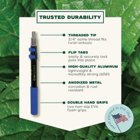 EVERSPROUT Pro lightweight aluminum design offers effortless handling during long projects.