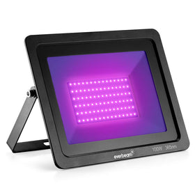 Everbeam 365nm 100W UV light front view for wide party coverage.
