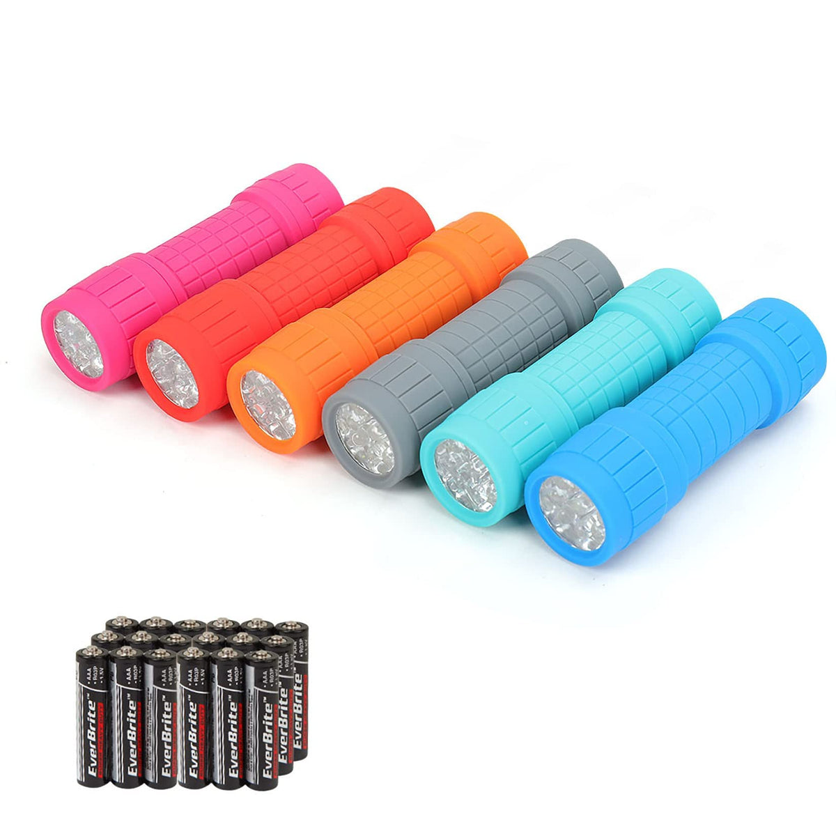 EverBrite pink 9-LED flashlight with lanyard offers quick, hands-free visibility.