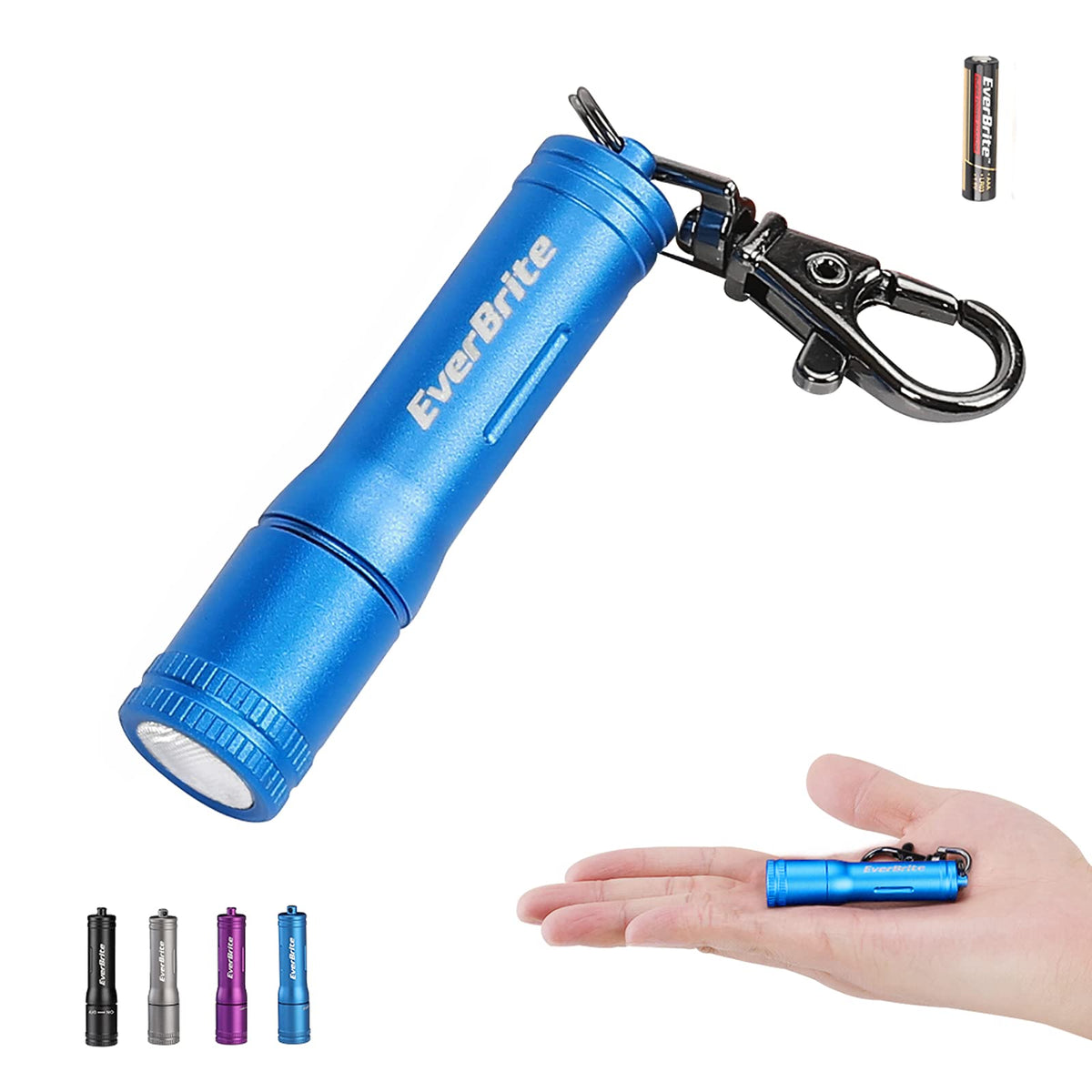 EverBrite keychain flashlight compact design for easy carry