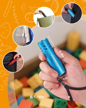 EverBrite red mini flashlight with lanyard, ideal for car kit