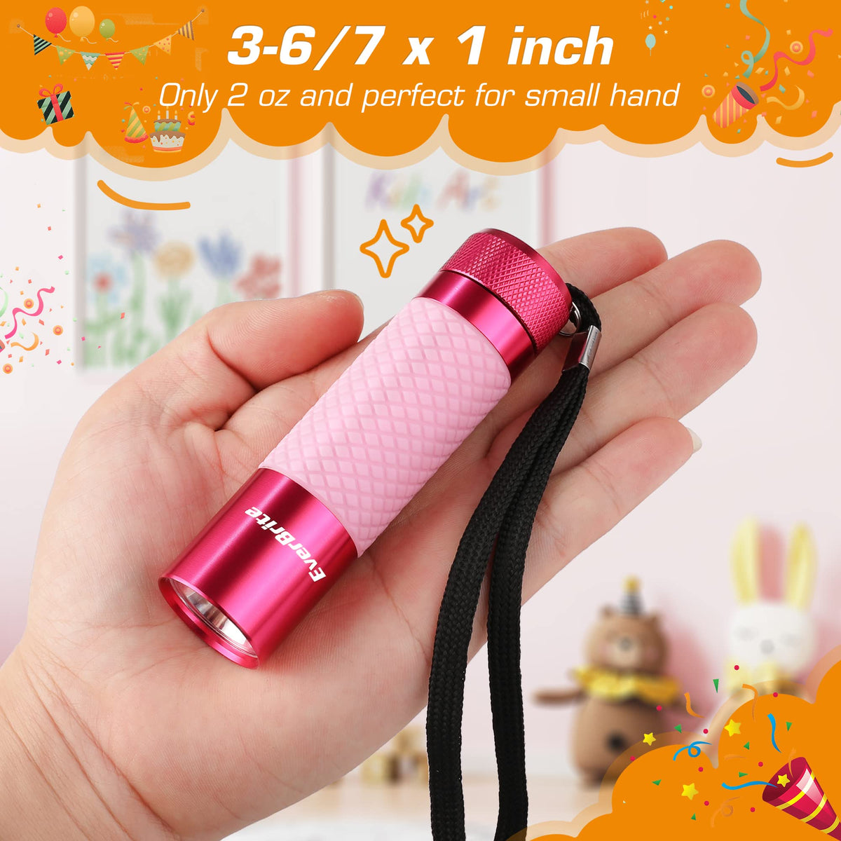 EverBrite mini flashlight green color ideal for hiking and emergencies