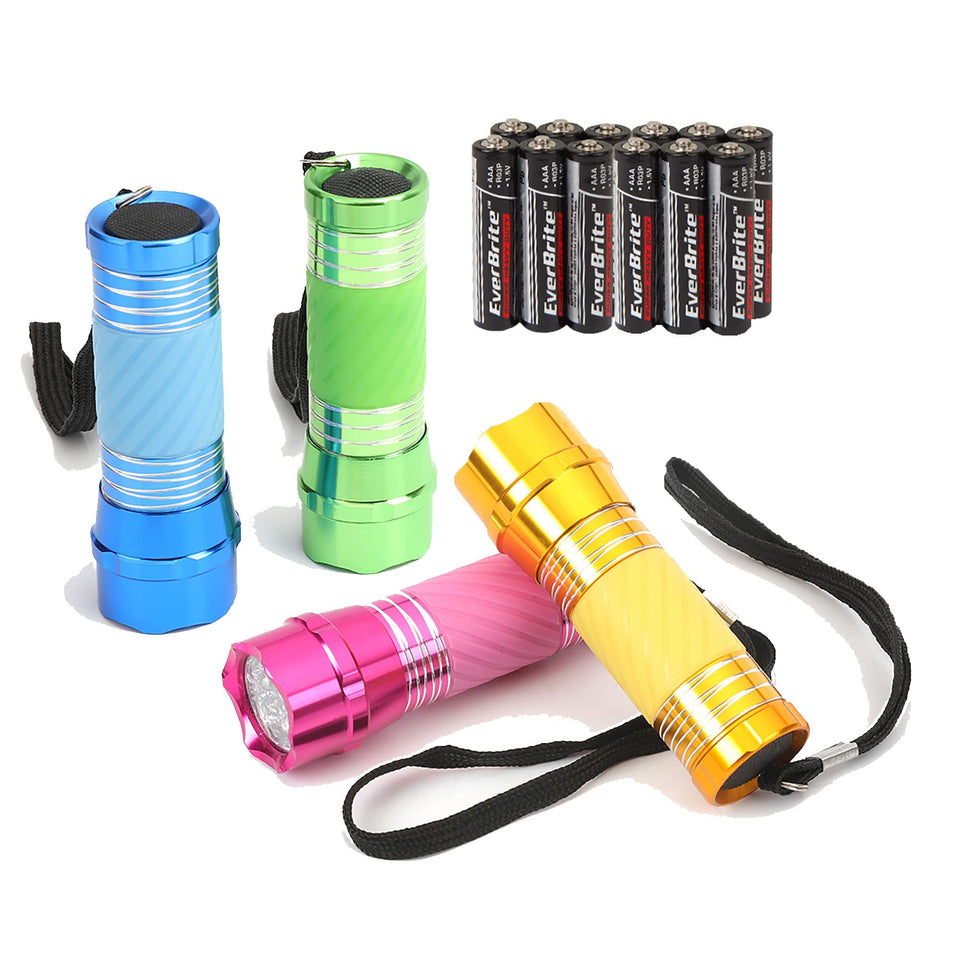EverBrite mini LED flashlight green handle glows for quick night visibility