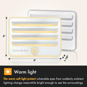 EverBrite unit runs on battery power; nine AA batteries included for instant use.