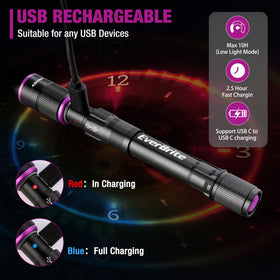 EverBrite 4-mode flashlight with memory keeps your last setting ready.