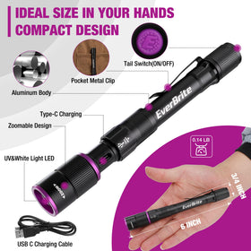 EverBrite clip-pocket flashlight for hands-free carry during camping and emergencies.