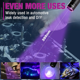 EverBrite UV flashlight helps locate leaks and markers during DIY tasks.