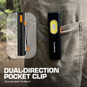 EverBrite compact flashlight ideal for camping, repairs, and home tasks