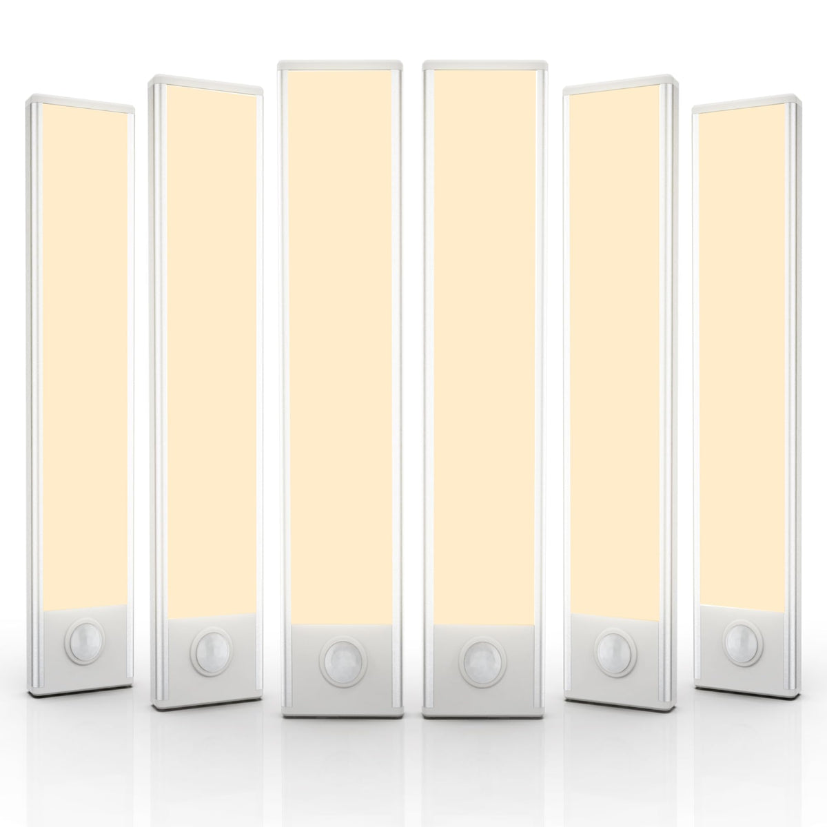 EVERDOSS 6-pack under cabinet lights with magnetic mount for easy installation.