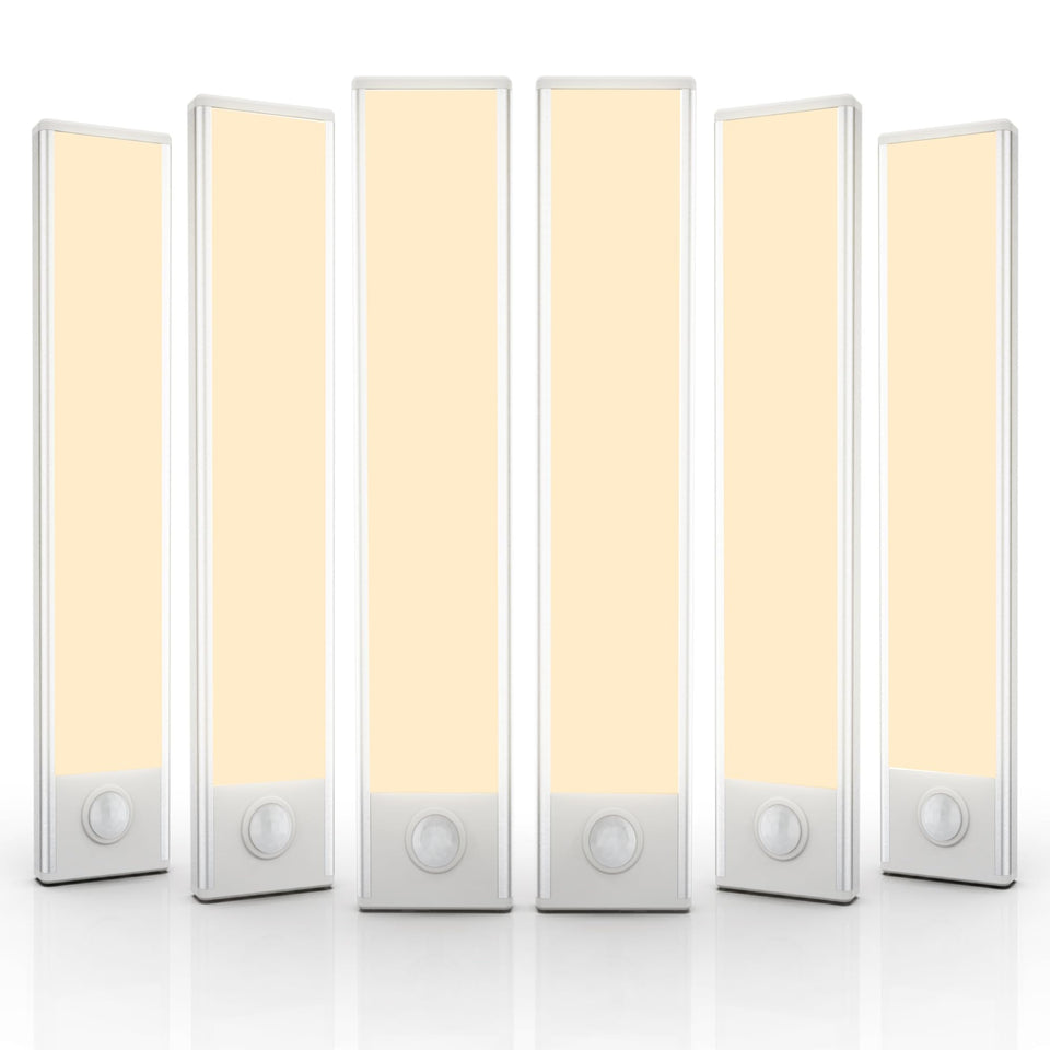 EVERDOSS 6-pack under cabinet lights with magnetic mount for easy installation.