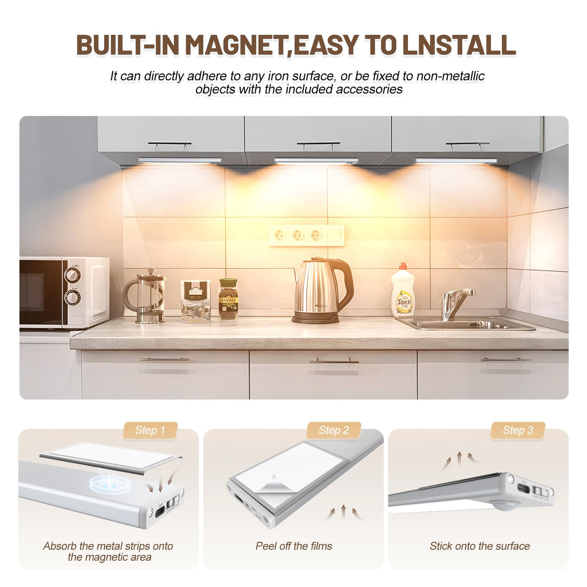 EVERDOSS side-illuminated 32 LEDs offer gentle, eye-friendly brightness.