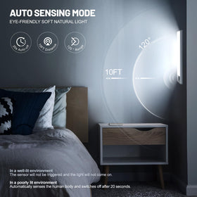 EVERDOSS wireless LED motion-sensor light detects movement for hands-free hallway or stairs lighting.