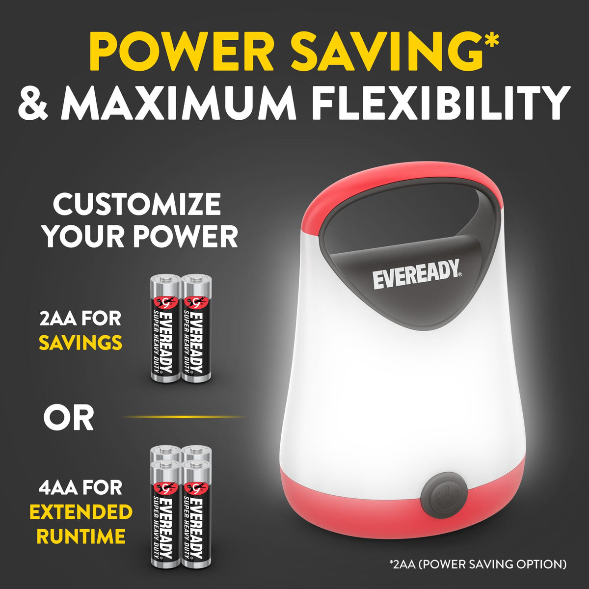Eveready GPAL411 lantern delivering up to 100 hours in area mode