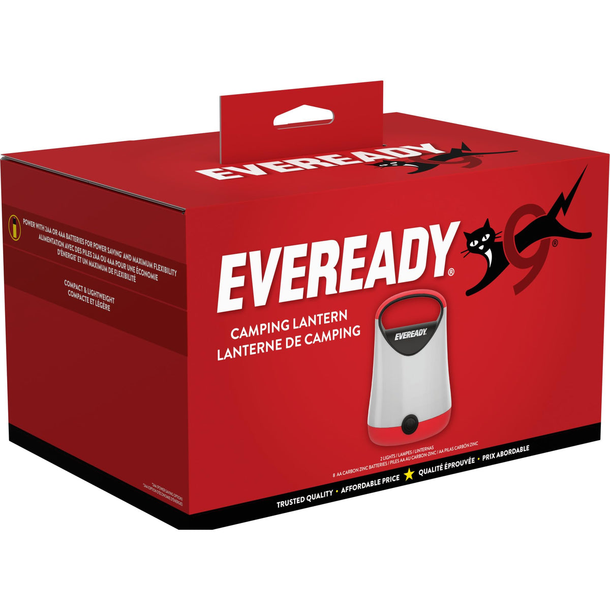 Eveready GPAL411 uses 2 or 4 AA batteries for flexible power options