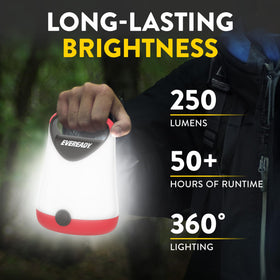 Eveready GPAL411 compact lantern with top handle for easy carrying on hikes