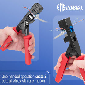 Everest 45Term ergonomic grip supports comfortable handling during installs.