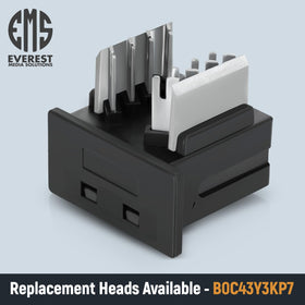 Everest 45Term one-motion operation speeds terminations with eight-wire cuts.