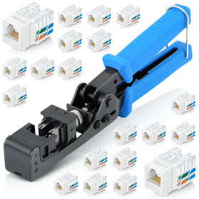 Everest easyJACK demonstrates a 90° angle termination for tidy terminations.