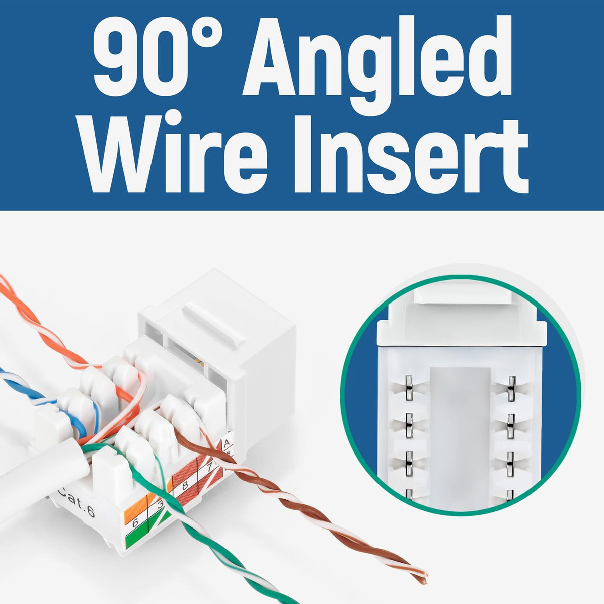 Everest easyJACK is compatible with 90° angle jacks for consistent results.