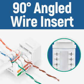 Everest easyJACK is compatible with 90° angle jacks for consistent results.
