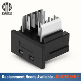 White Cat6 keystone jacks offer a clean panel appearance with Everest easyJACK.