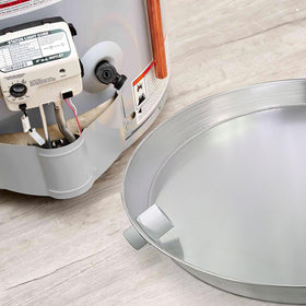Everflow drain pan reduces risk of floor damage from leaks