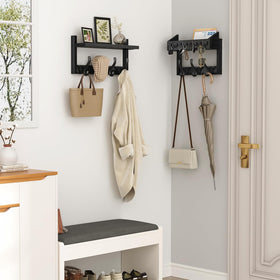 Evermagin 29-coat-rack-shelf side view highlighting sturdy mounting and durable materials.