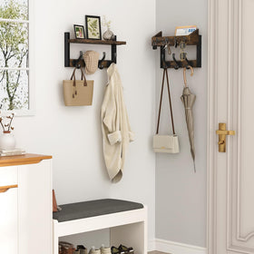 Evermagin 7-coat and 4-key hooks keep jackets and keys accessible.